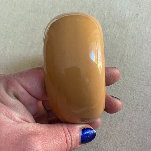 BLOOMINGDALES Brown Camel Faux tortoiseshell Chunky Cuff Bracelet Bangle - Picture 4 of 4